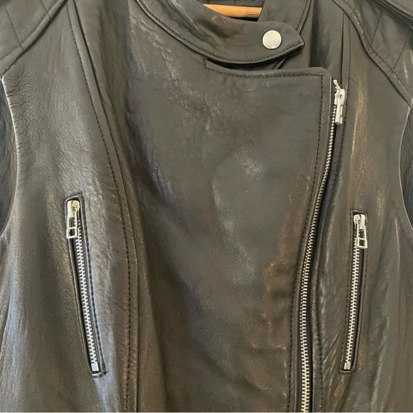 Victoria's Secret Soft Black Leather Motorcycle Vest, Size XL, NWOT - Picture 3 of 8
